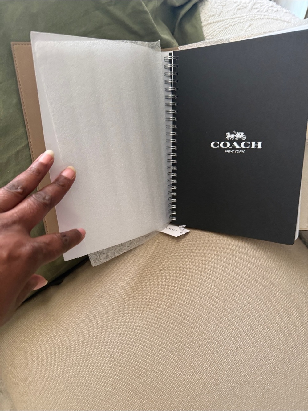 Coach Chalk Signature Tatum Tote with Matching Wallet, Journal and Wristlet - Picture 10 of 17